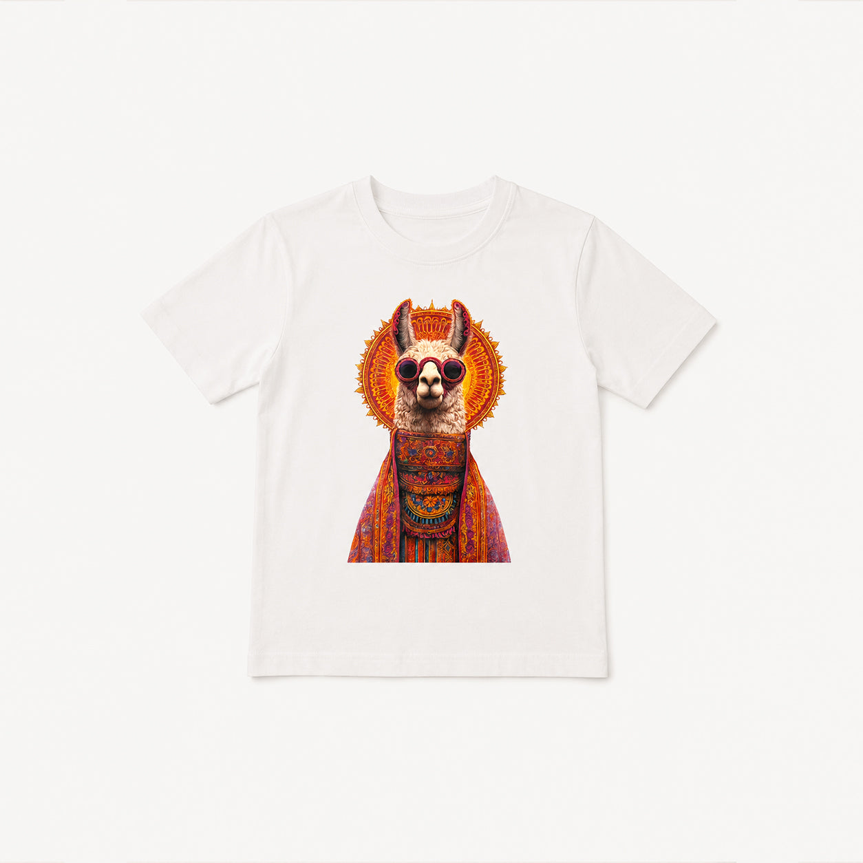 Llama Hand-Embellished Kids Tee