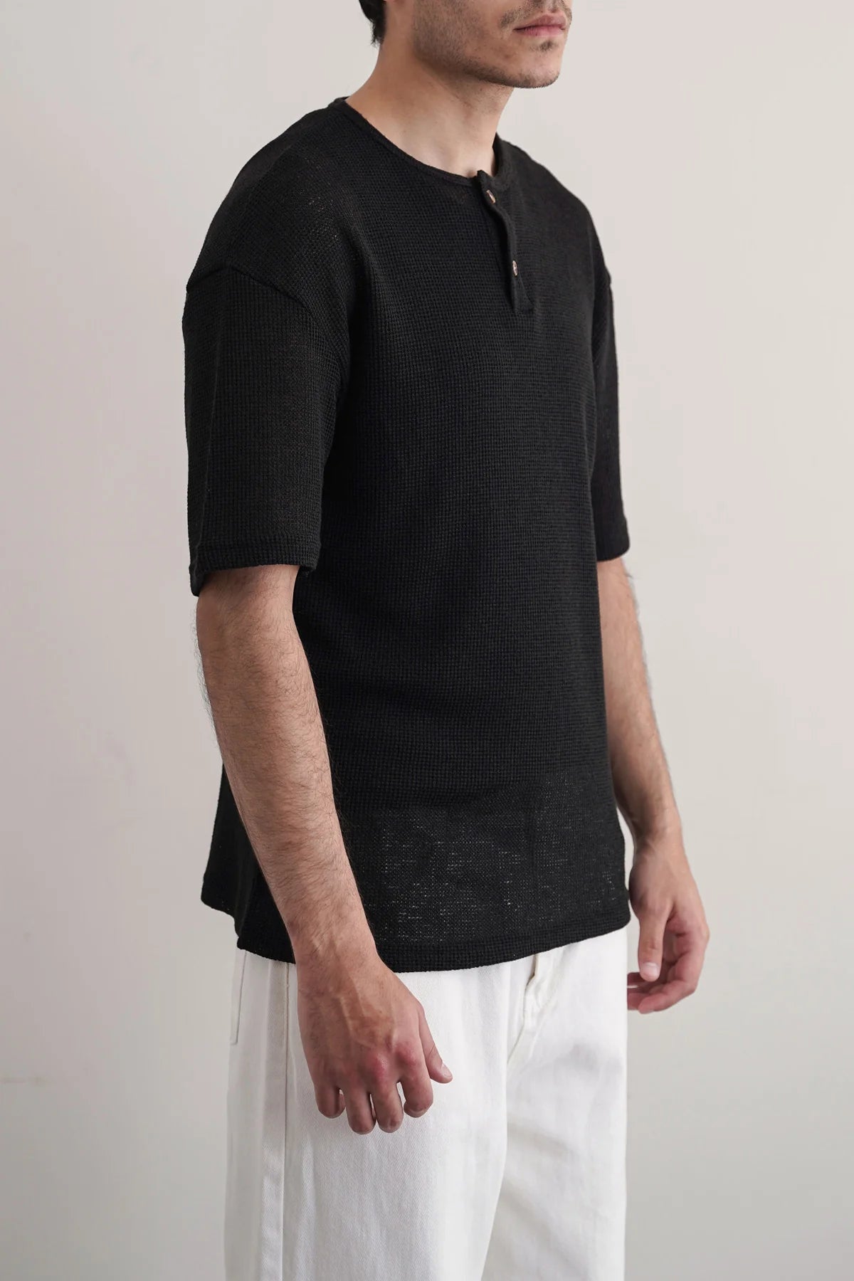 Jacquard Henley