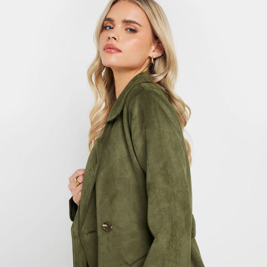 Women’s Green Trench Coat