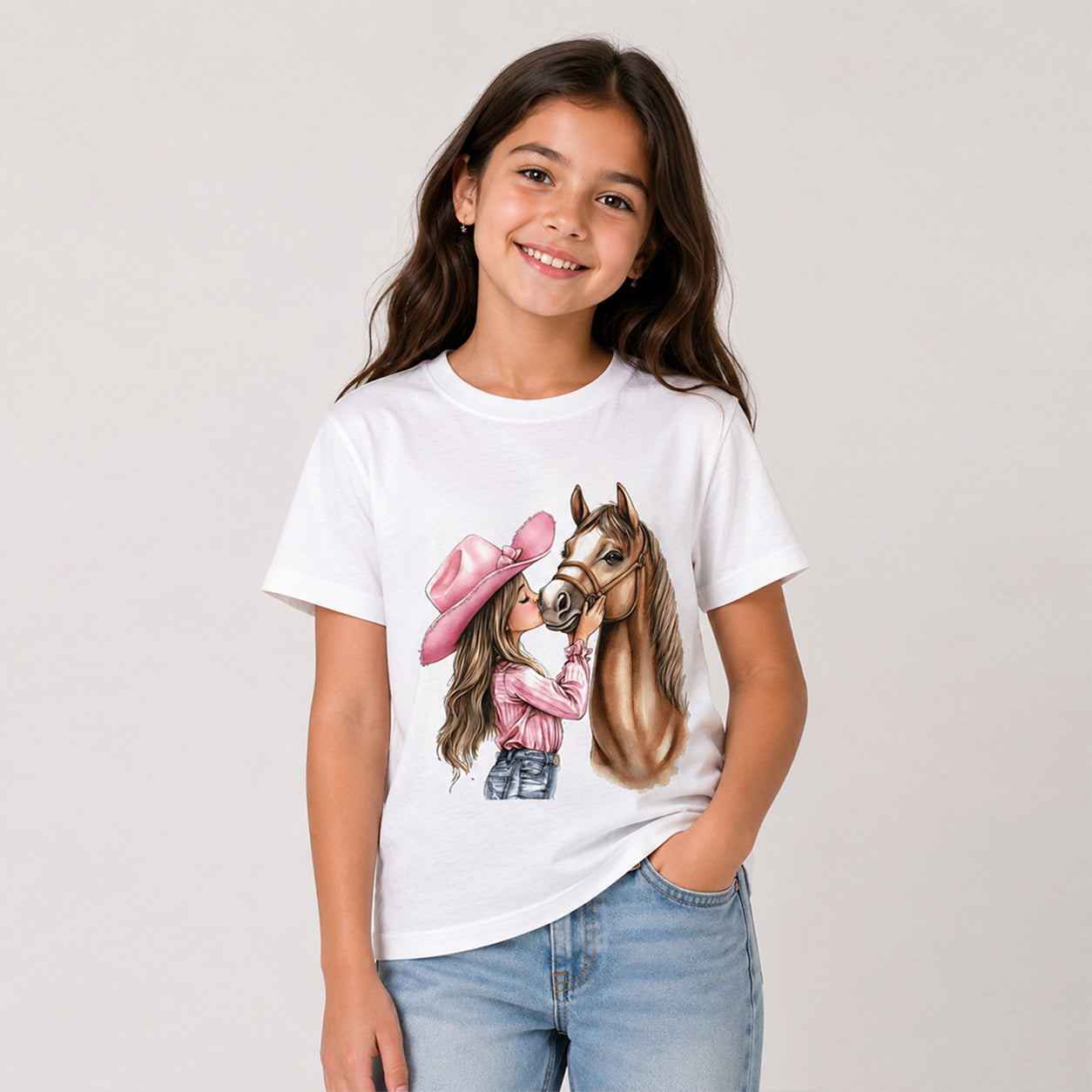 My Horse Hand-Embellished Girls Tee