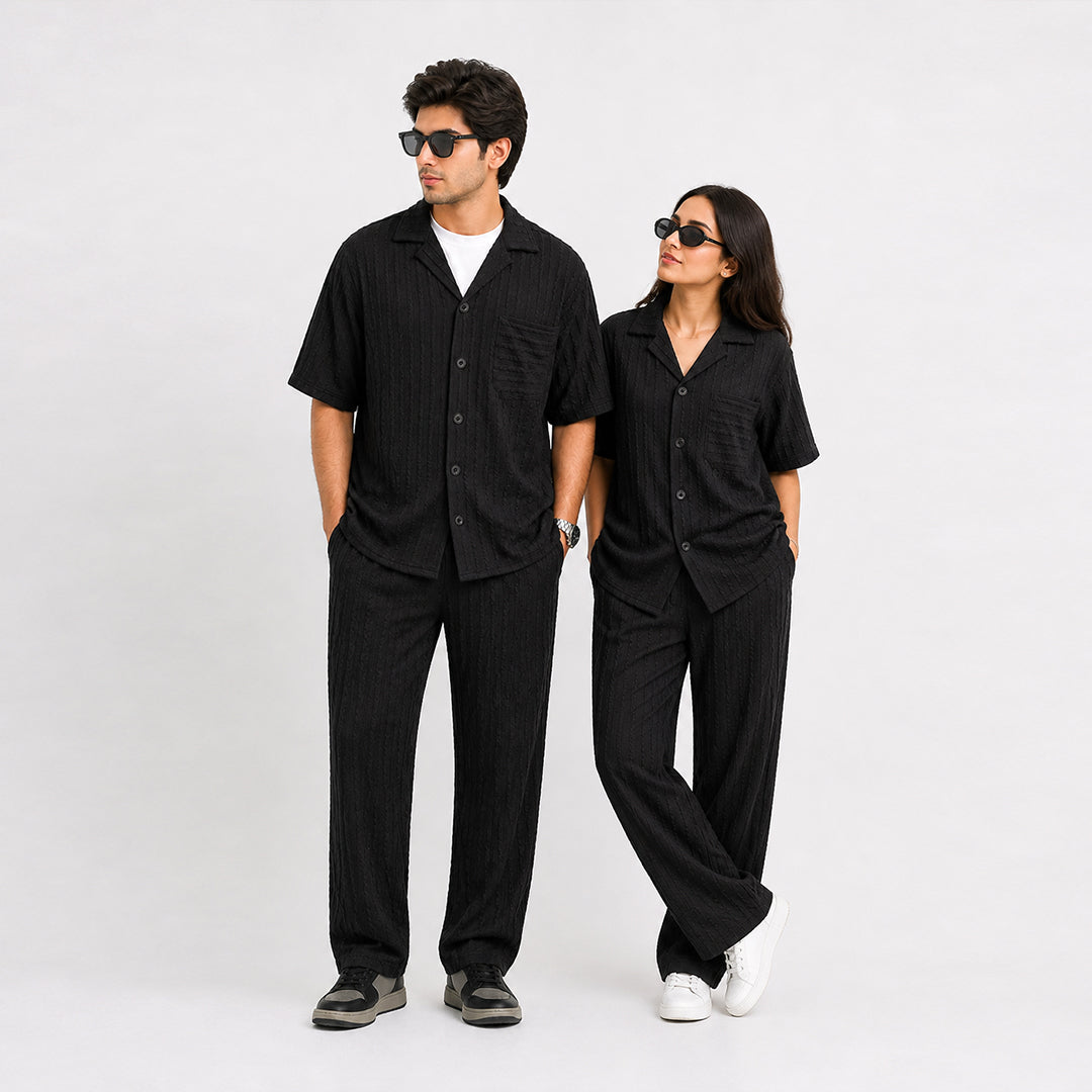 Weaved Coord-Trousers
