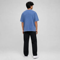 Blue Acid-Washed Tee