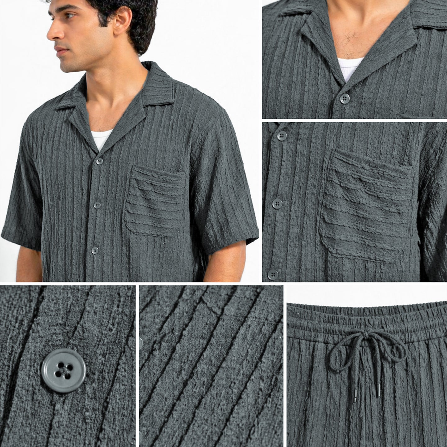 Weaved Coord-Shirt