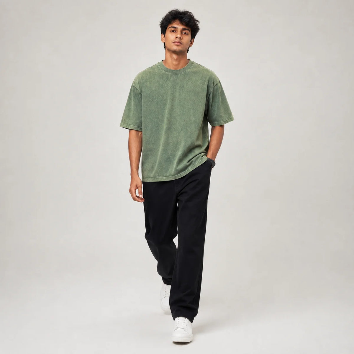 Sage Acid-Washed Tee