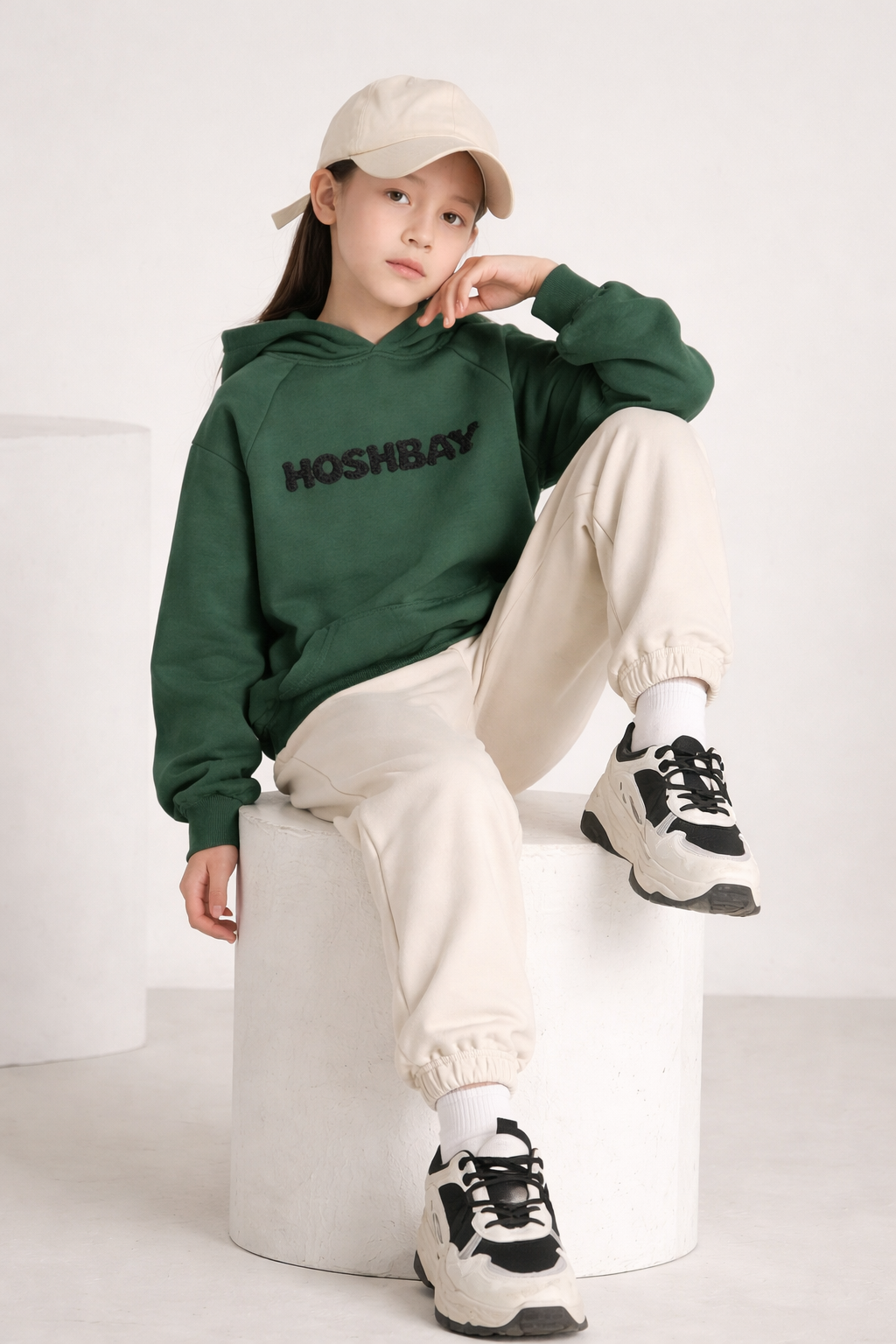 Kids Embroidered Fleece Coord Set