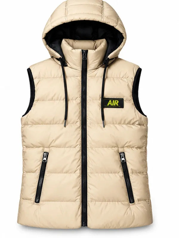 Street Style Hooded Puffer Sleeveless