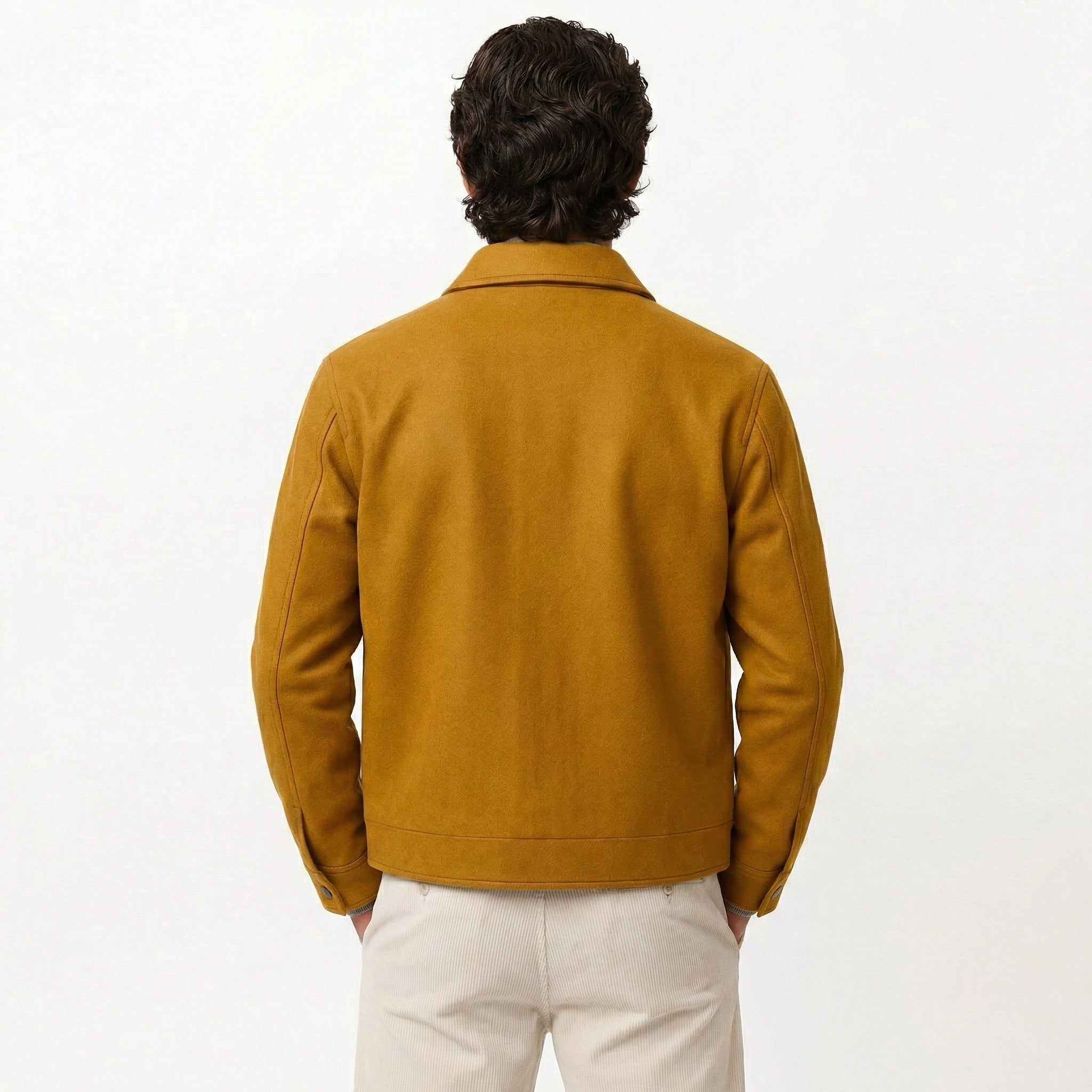 Men’s Suede Scuba Jacket-Sp