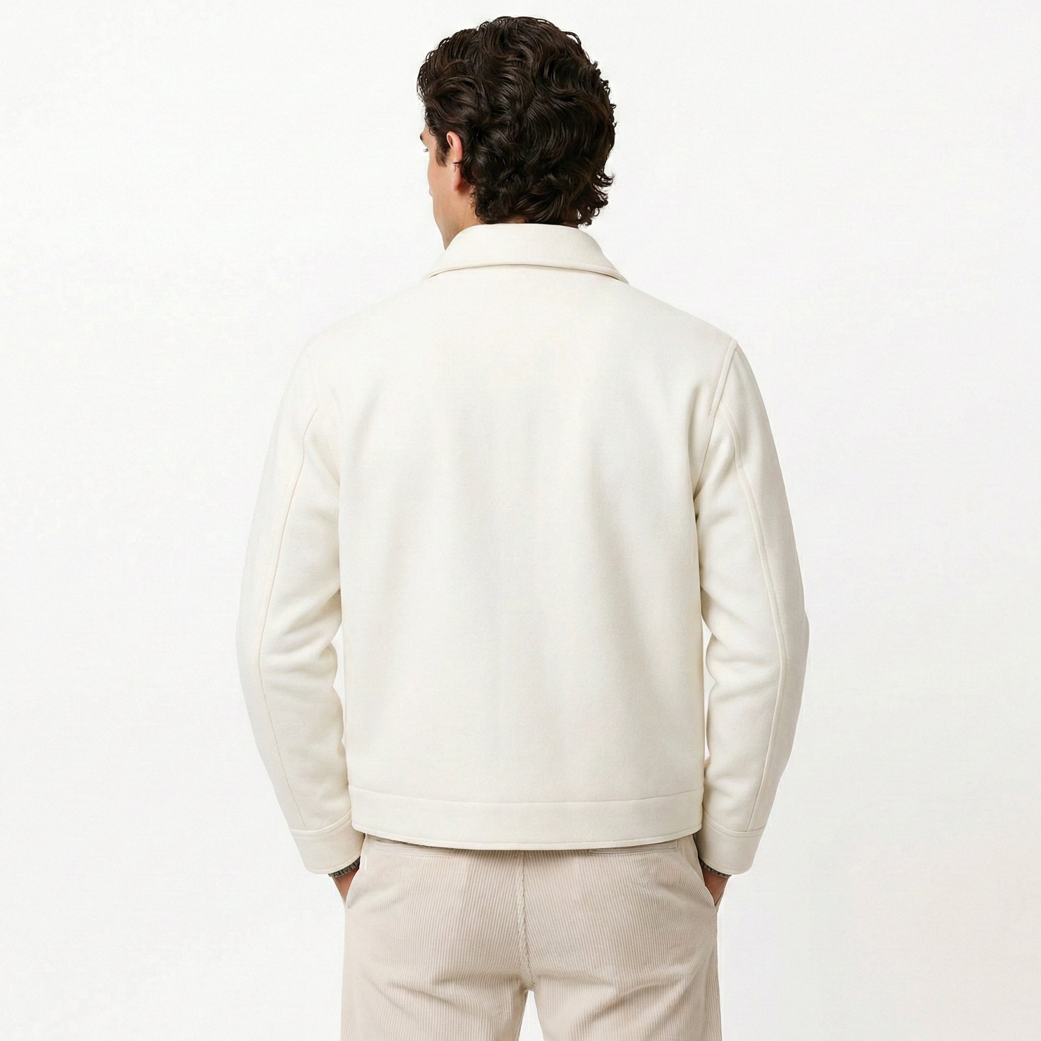 Men’s Suede Scuba Jacket-Sp