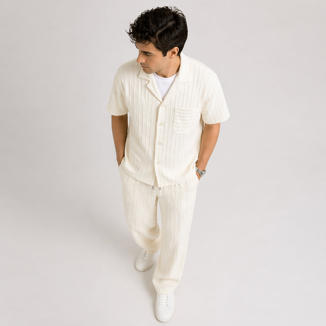 Weaved Coord-Trousers