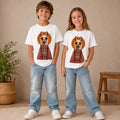 Llama Hand-Embellished Kids Tee