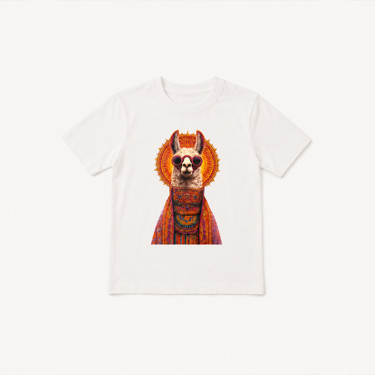 Llama Hand-Embellished Kids Tee
