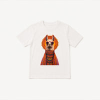 Llama Hand-Embellished Kids Tee