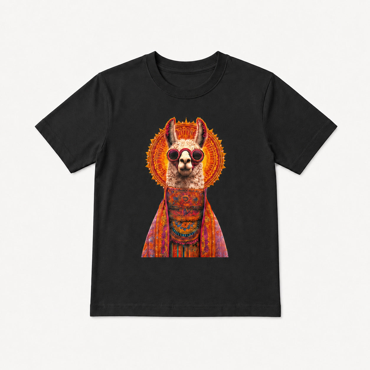 Llama Hand-Embellished Kids Tee