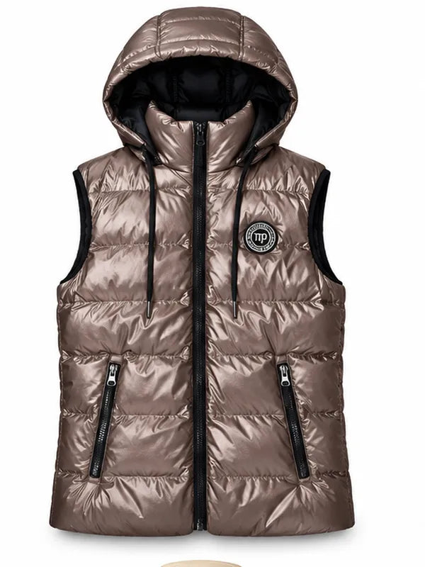 Street Style Hooded Puffer Sleeveless