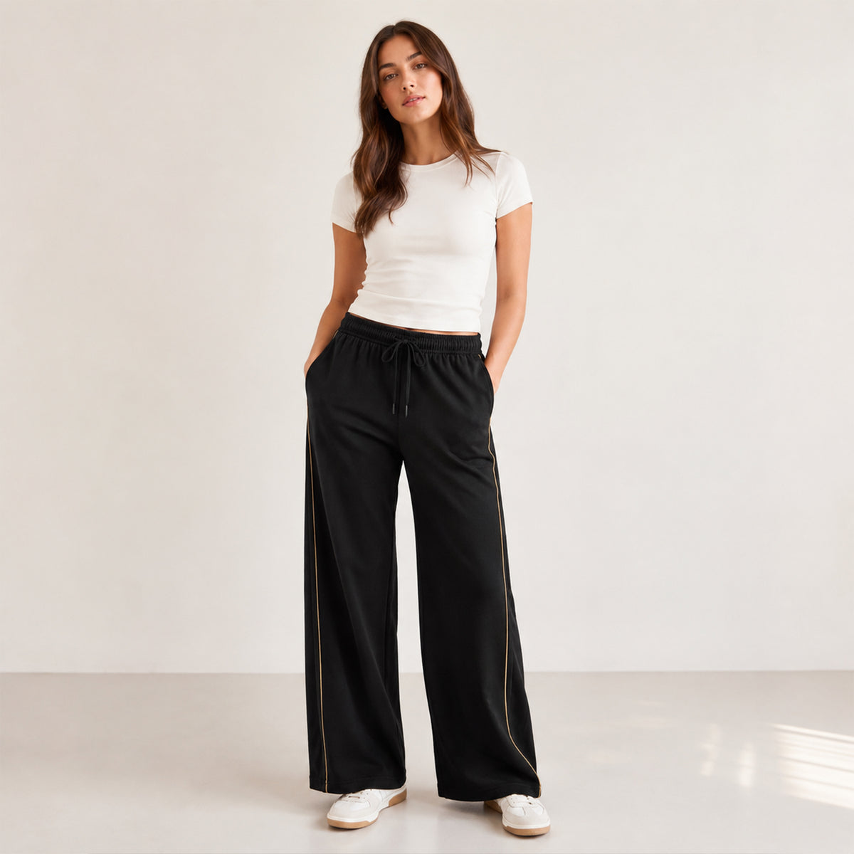 Piping Edge Trousers