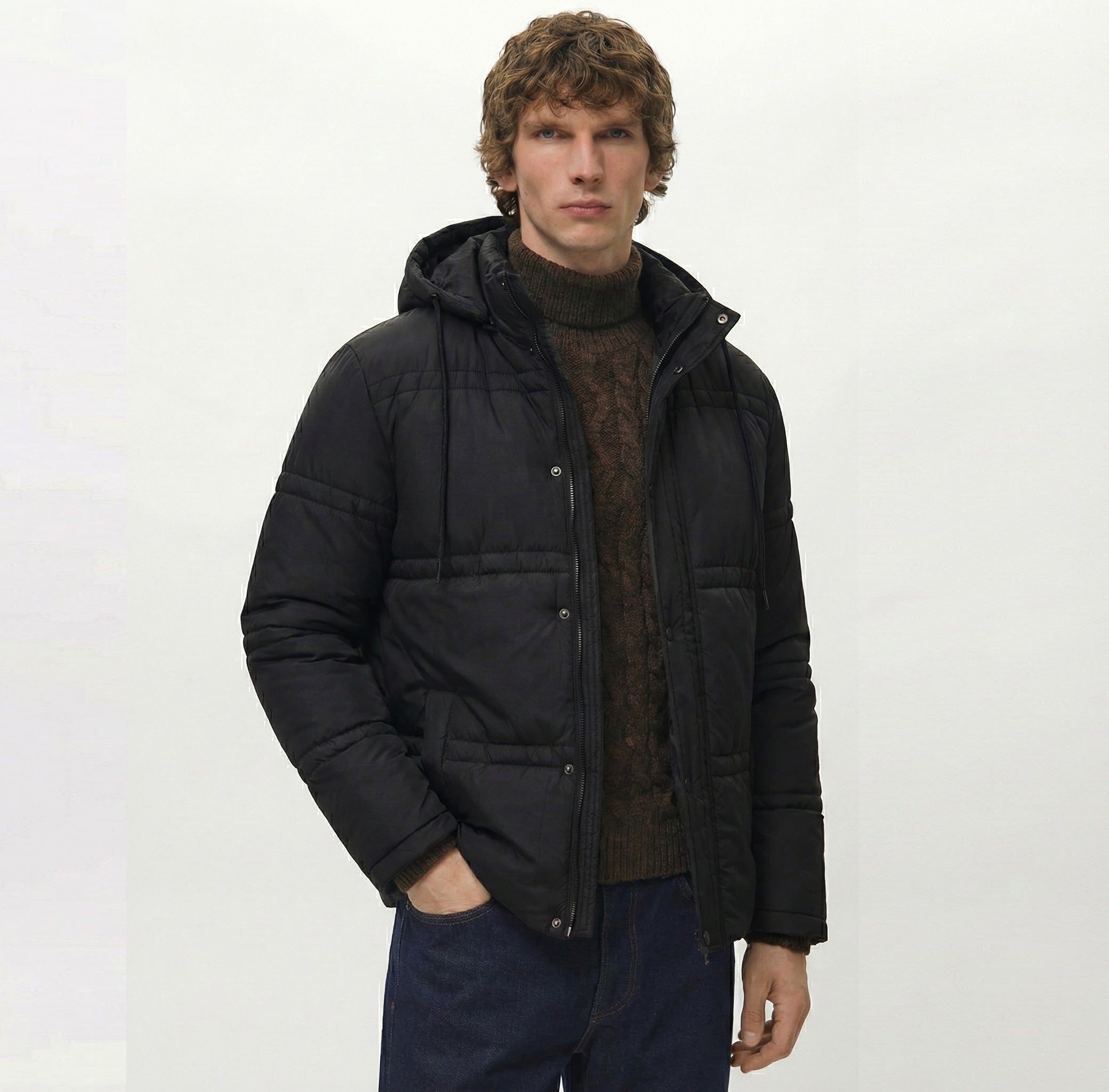 Unisex Sleeves Puffer Jacket