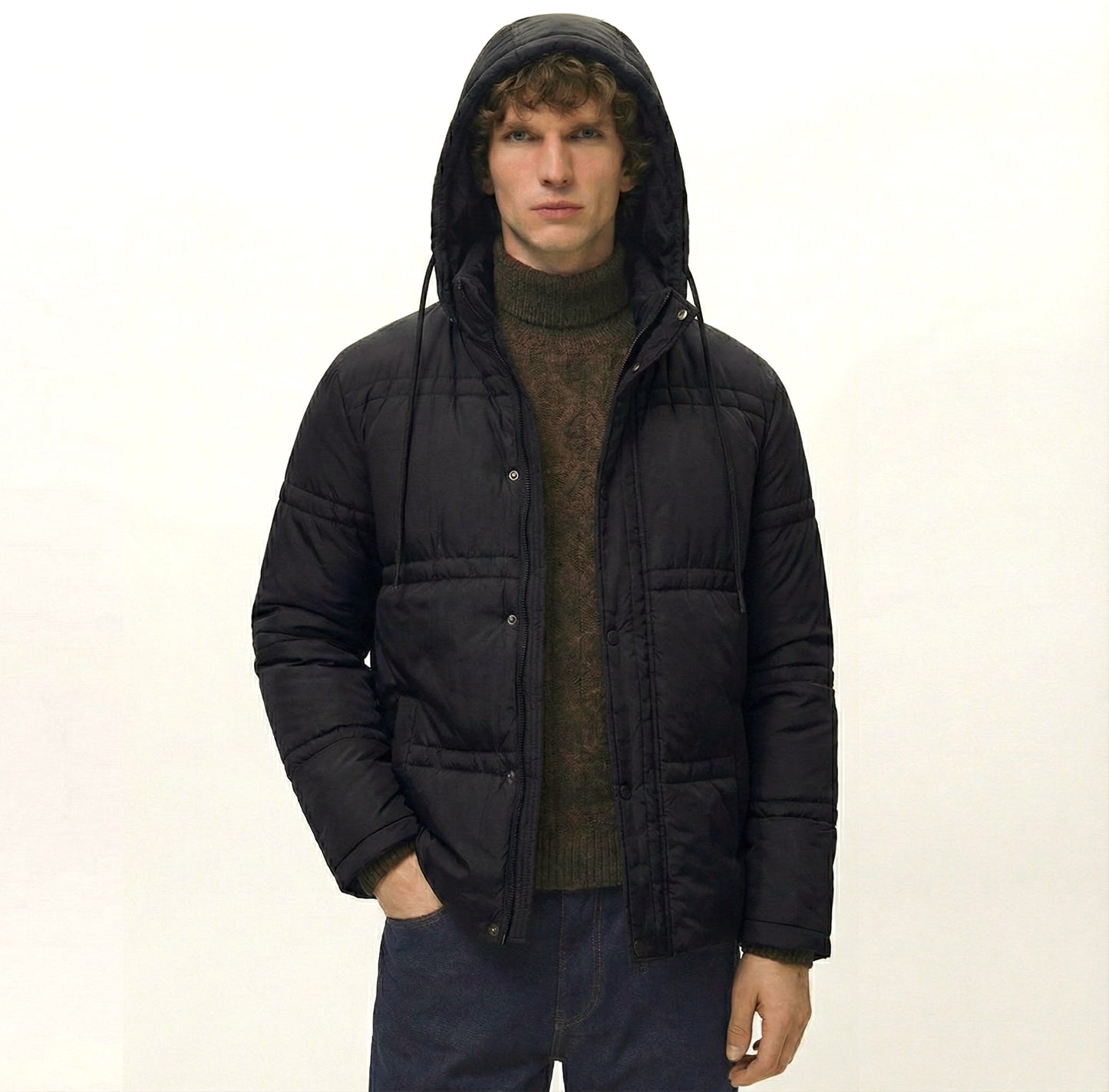 Unisex Sleeves Puffer Jacket