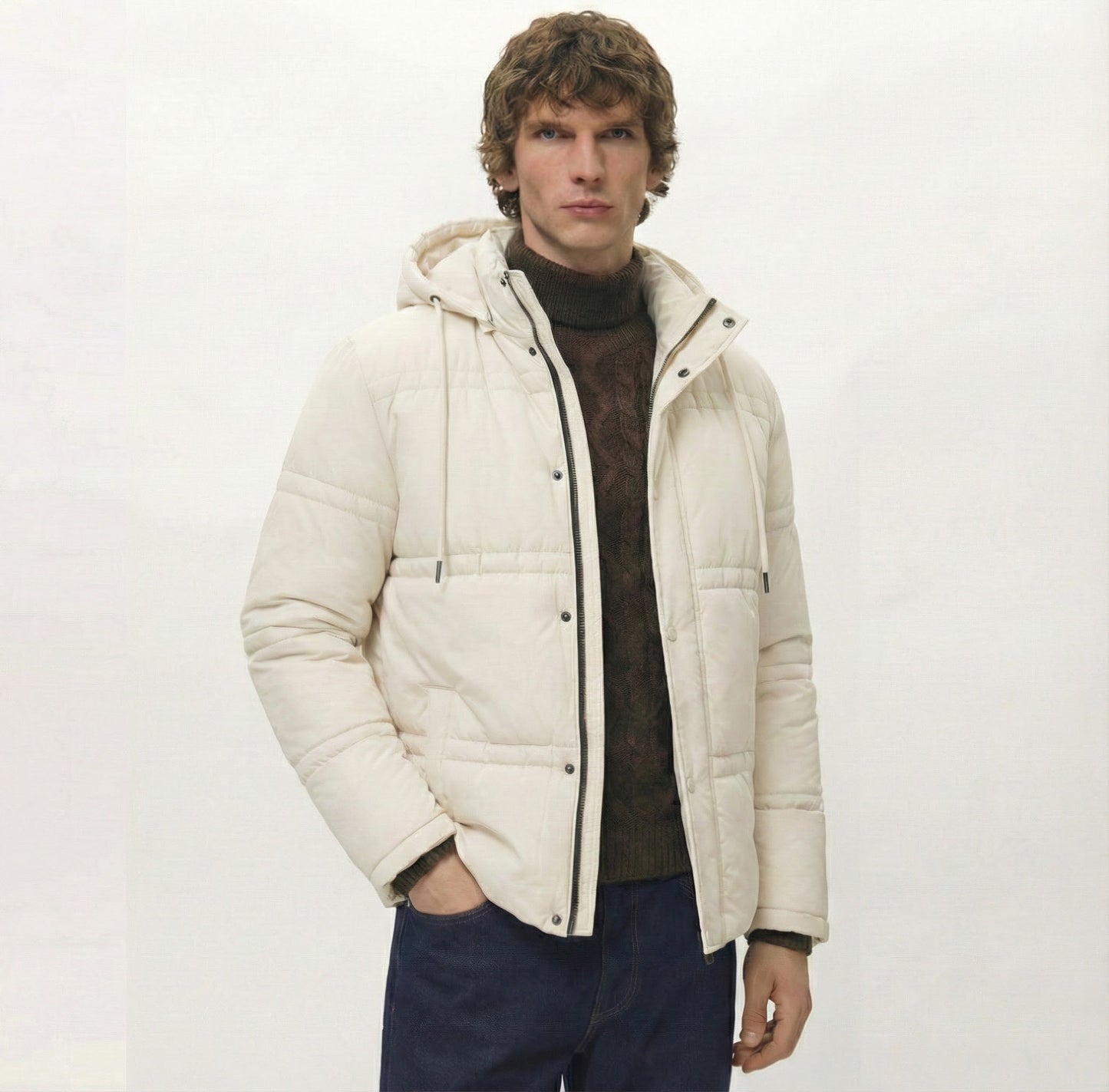 Unisex Sleeves Puffer Jacket