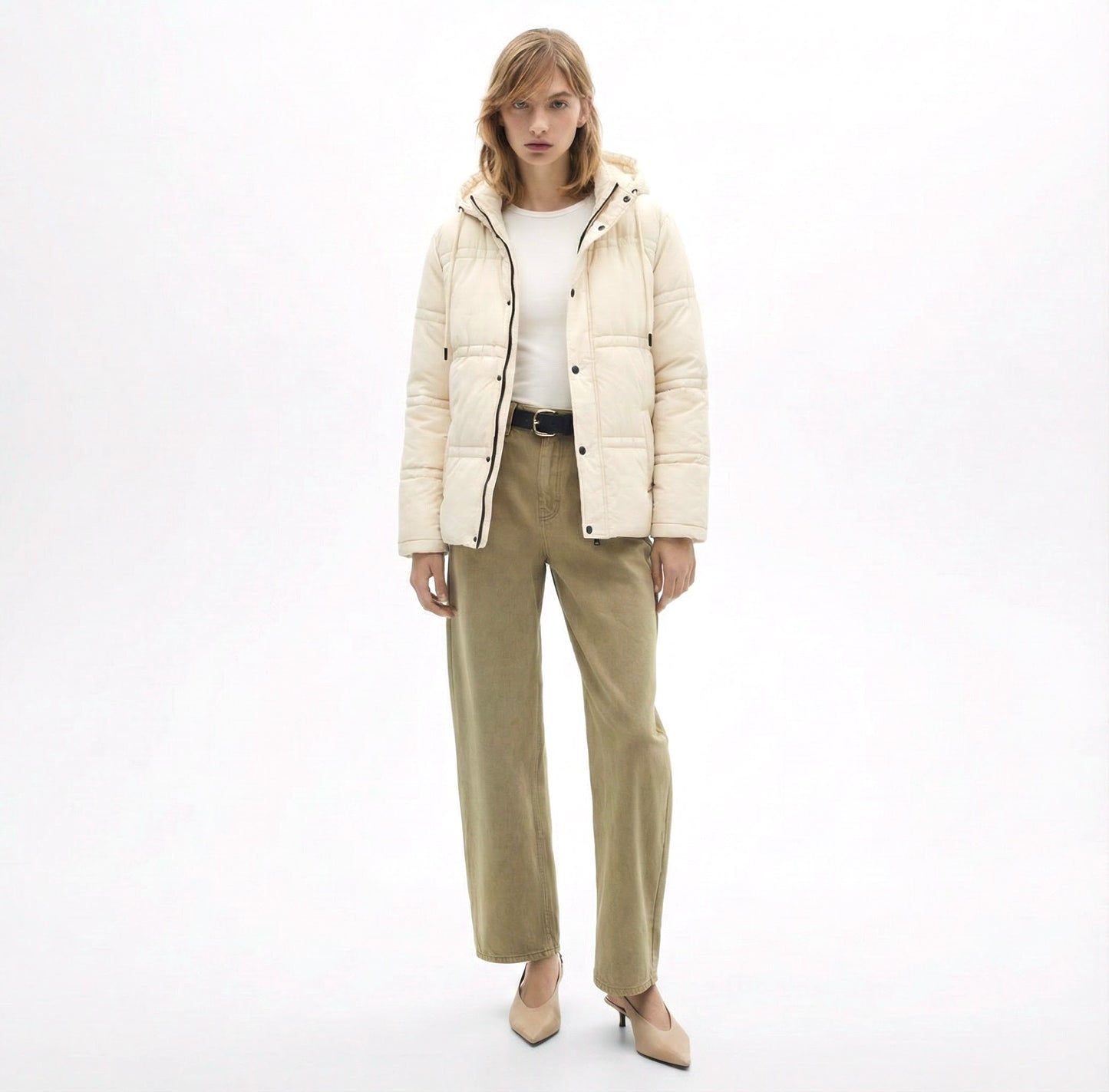 Unisex Sleeves Puffer Jacket