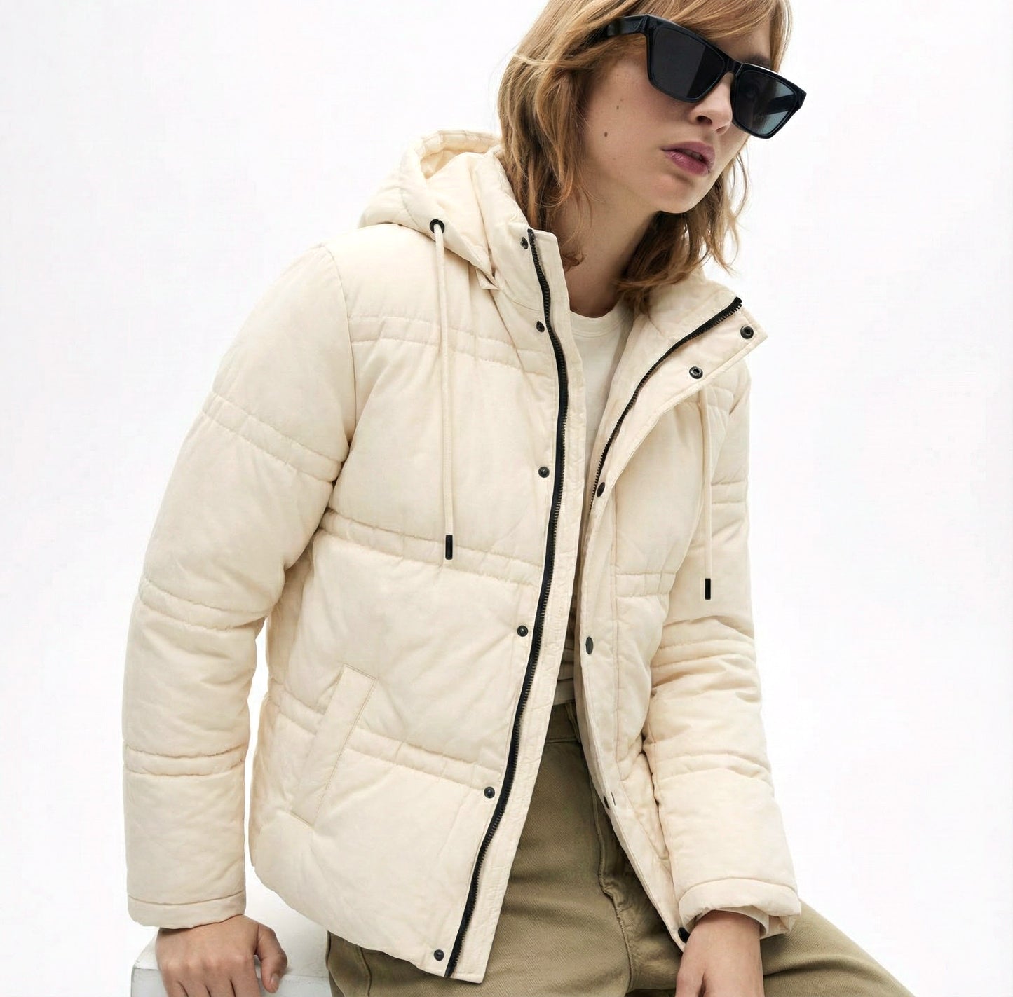 Unisex Sleeves Puffer Jacket