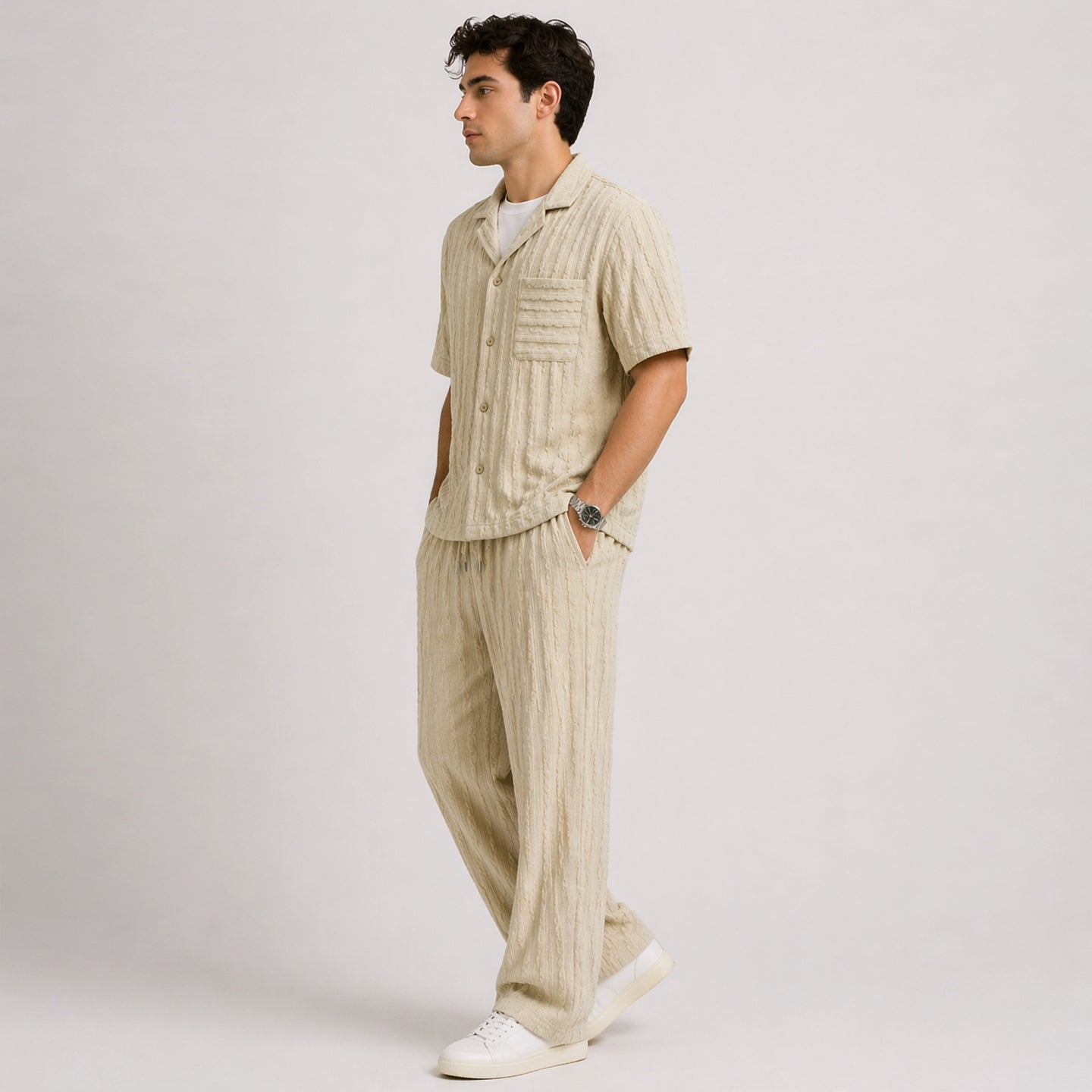 Weaved Coord-Trousers