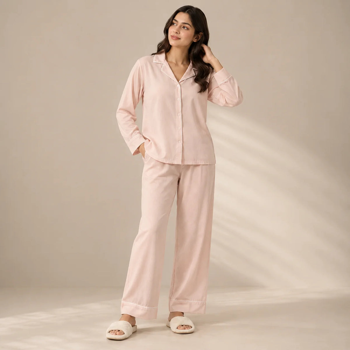 Blush Crinkle PJ Set