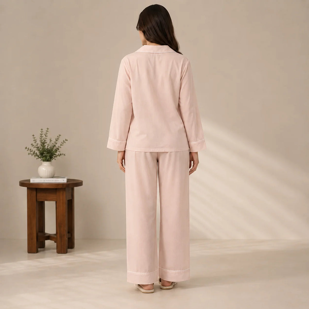 Blush Crinkle PJ Set