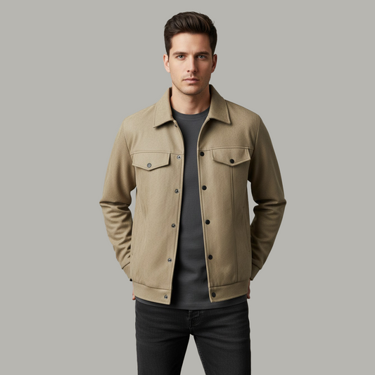 Men’s Suede Scuba Jacket