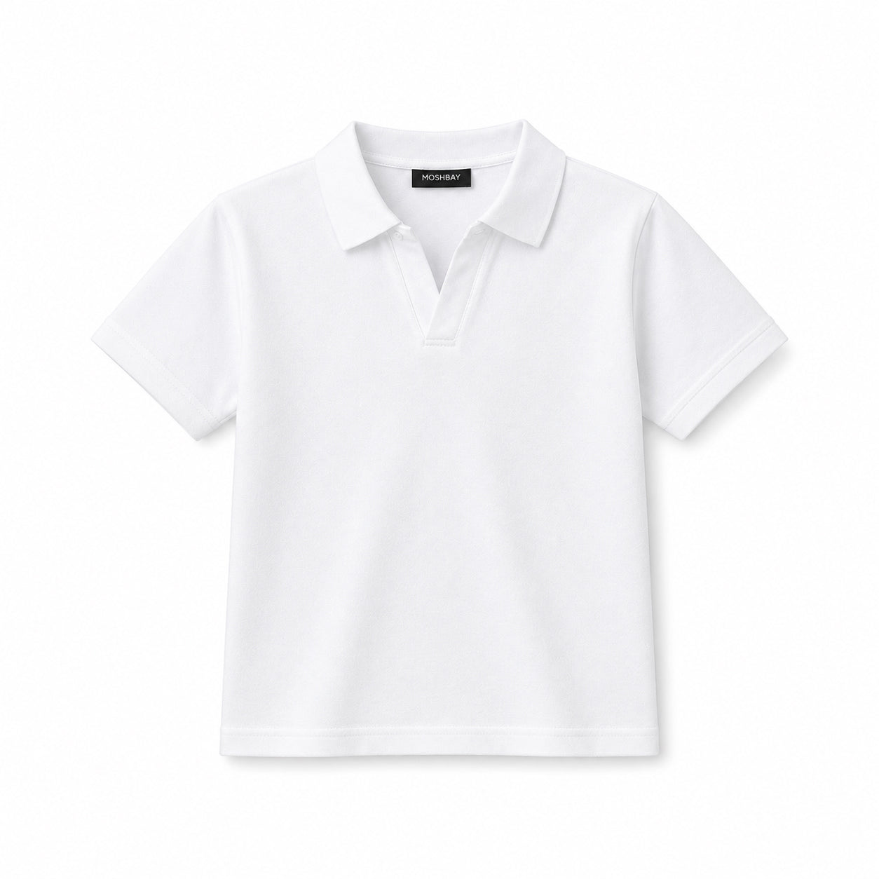 V-Placket Kids Polo