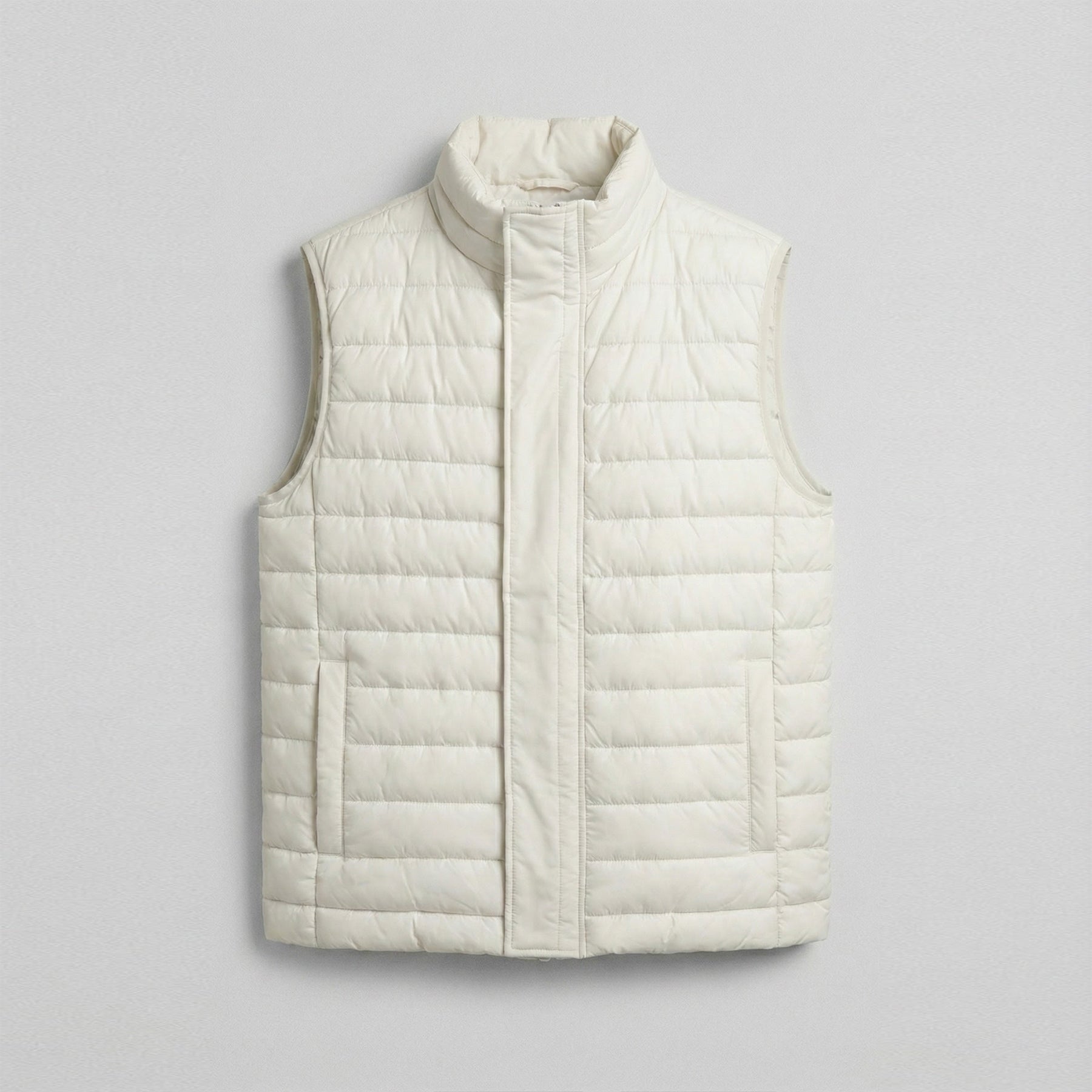 sleeveless puffer jacket