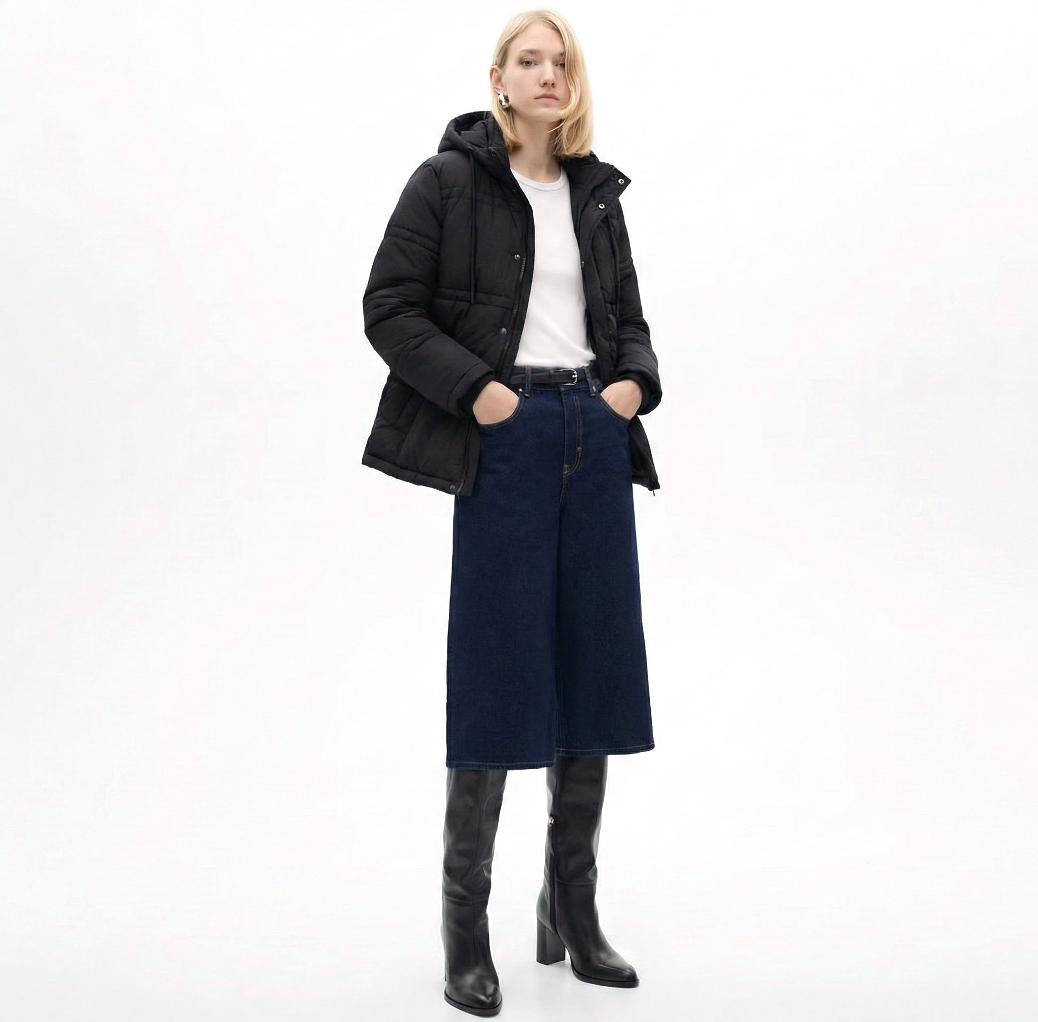 Unisex Sleeves Puffer Jacket